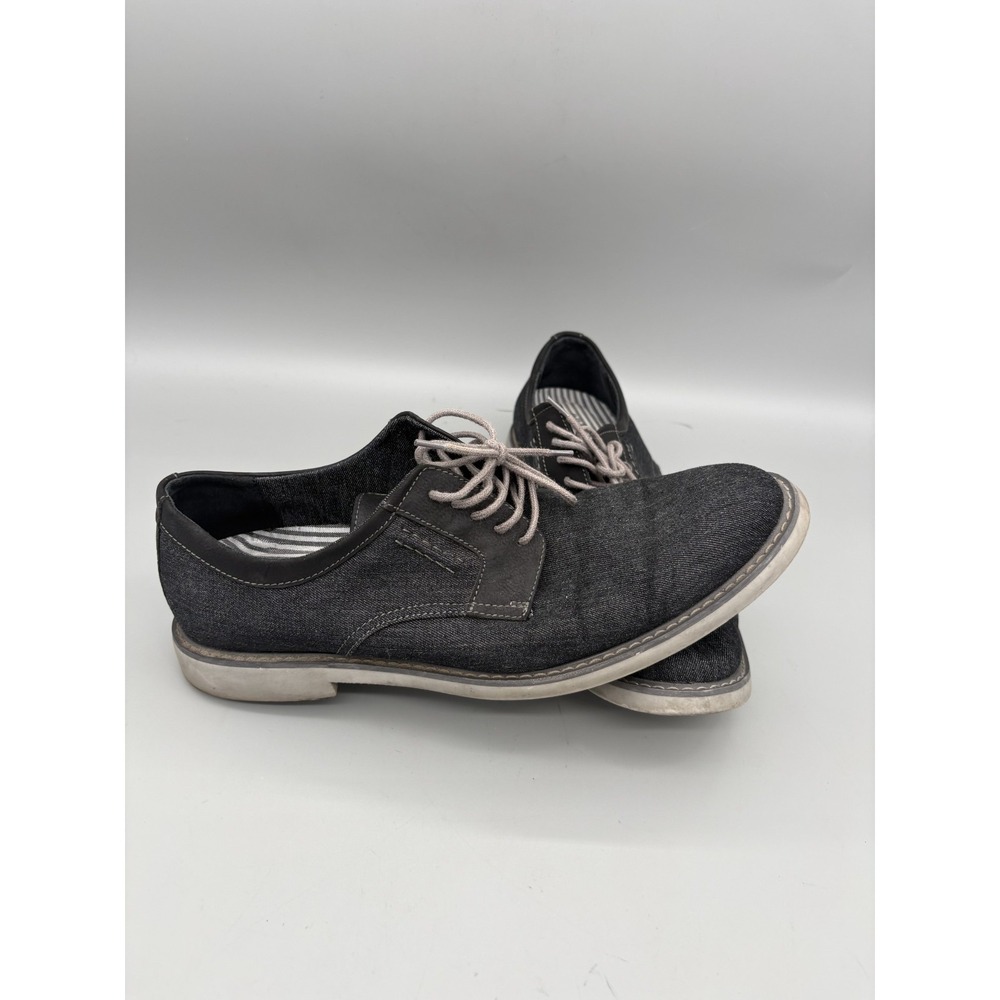G.H. Bass & Co. Dark Gray Leather Shoes Men's Size 11.5 Sneakers Bass-Lloyd